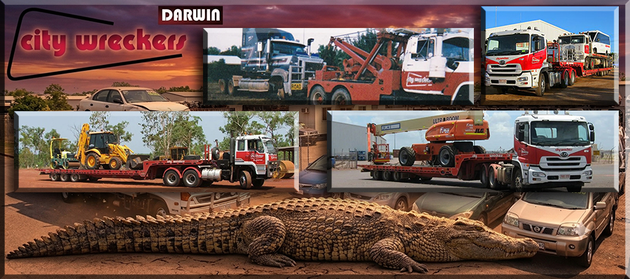 heavy machinery transport darwin city wreckers truck earthmoving equipment haulage palmerston